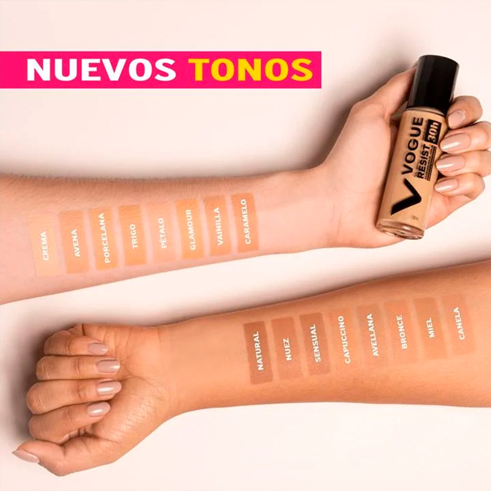 Base Líquida Vogue Resist 30h 30ml