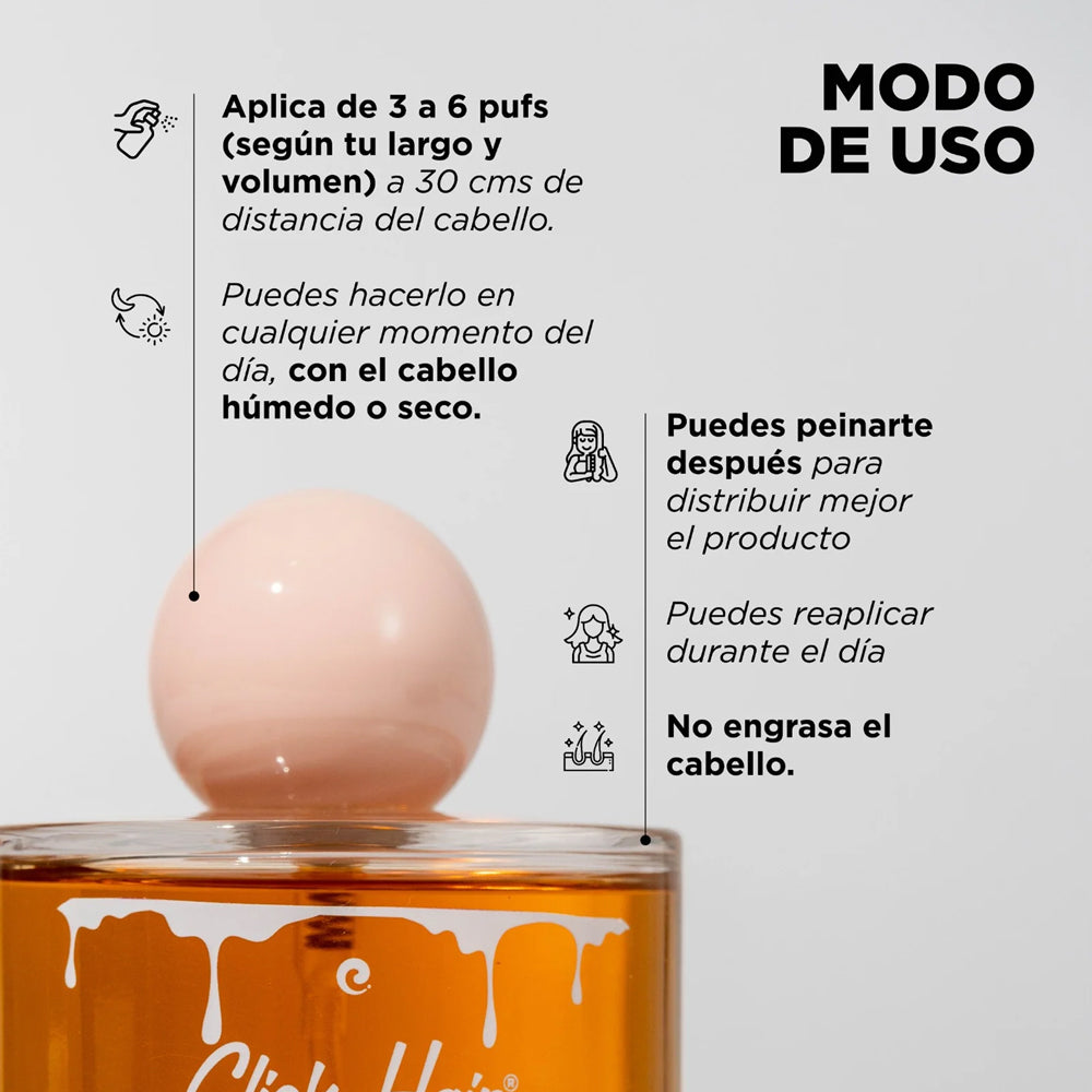Perfume Capilar Click Hair Miel y Masmelo 100ml