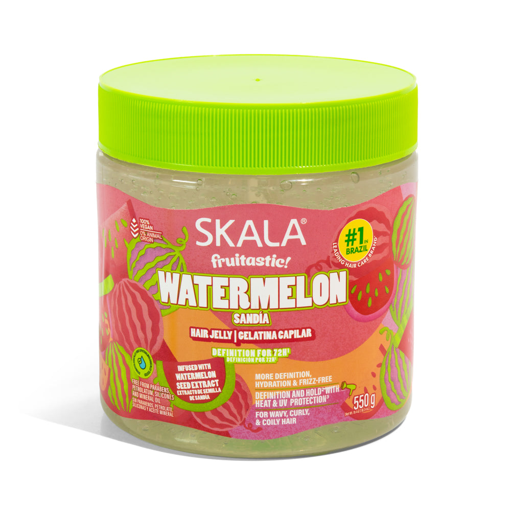 Gel Capilar Skala Fruitastic Watermelon Hair Jelly Gelatina 550g
