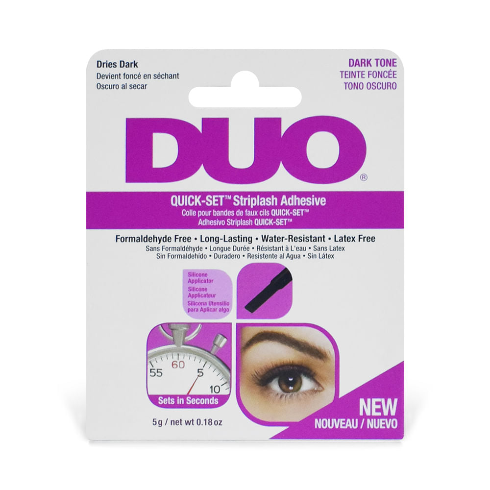 Pegante Pestañas Duo Fucsia con Pincel 9015 x5g
