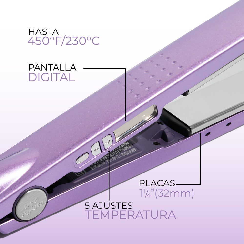 Plancha Ionica Digital Babyliss Lavanda1 1/4" 32 mm