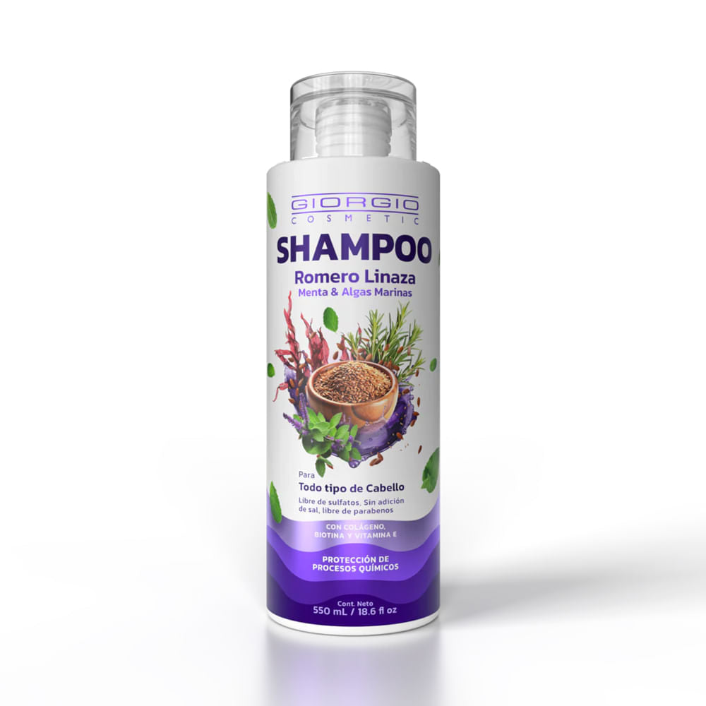 Shampoo Romero y Linaza x550ml Giorgio