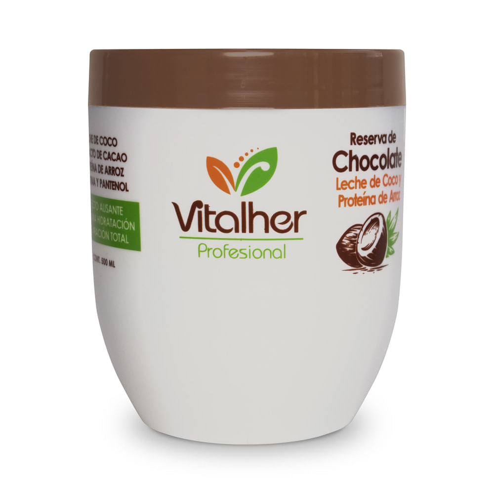 Mascarilla Vitalher Efecto Alisante de Chocolate