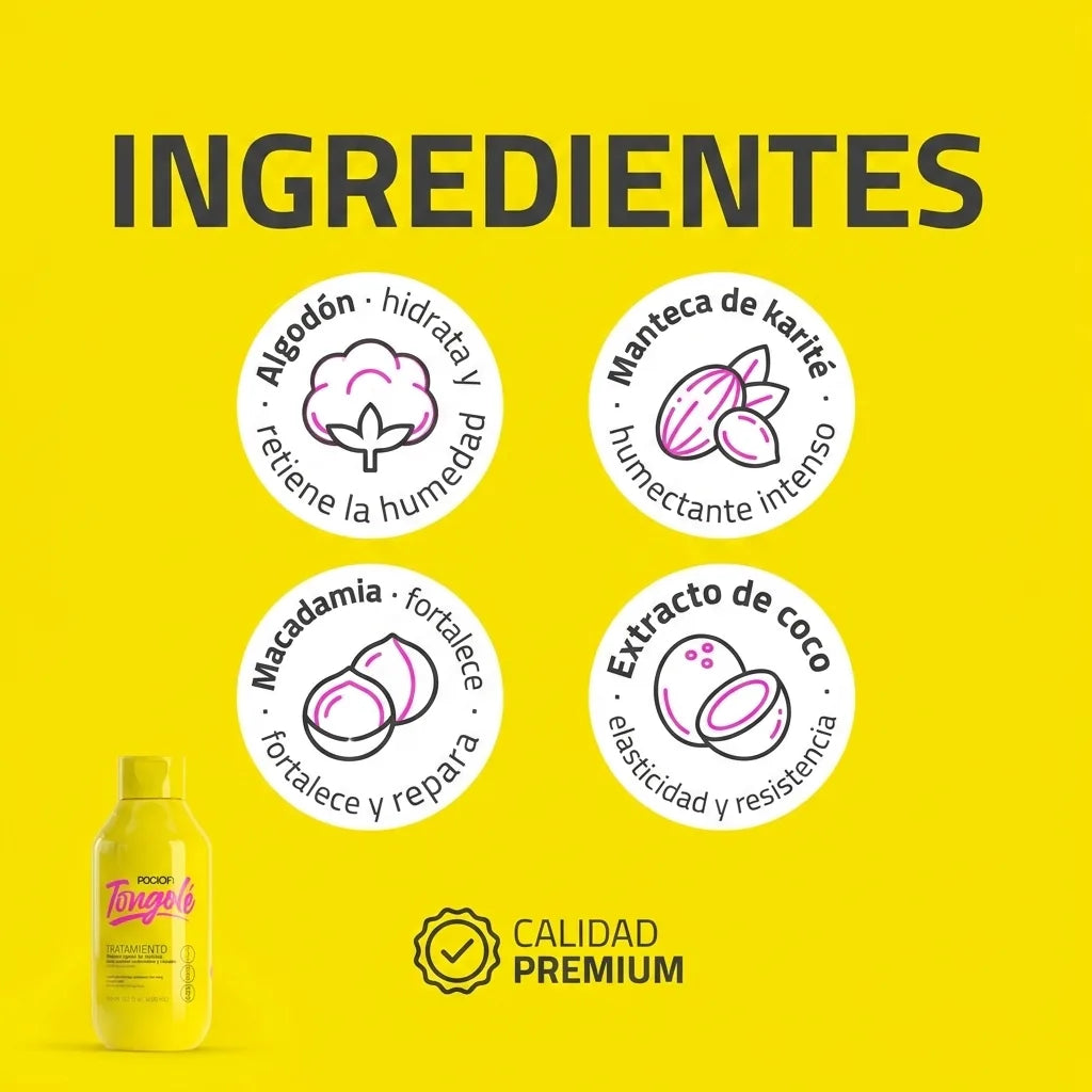 Acondicionador Poción Tongolé Rizos x440ml