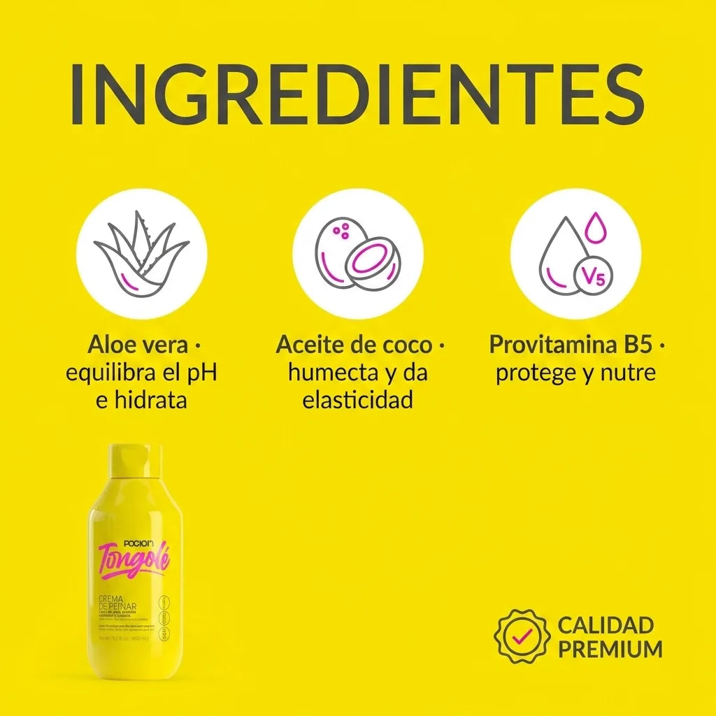 Leave on Poción Tongolé Rizos x440ml para definición de rizos