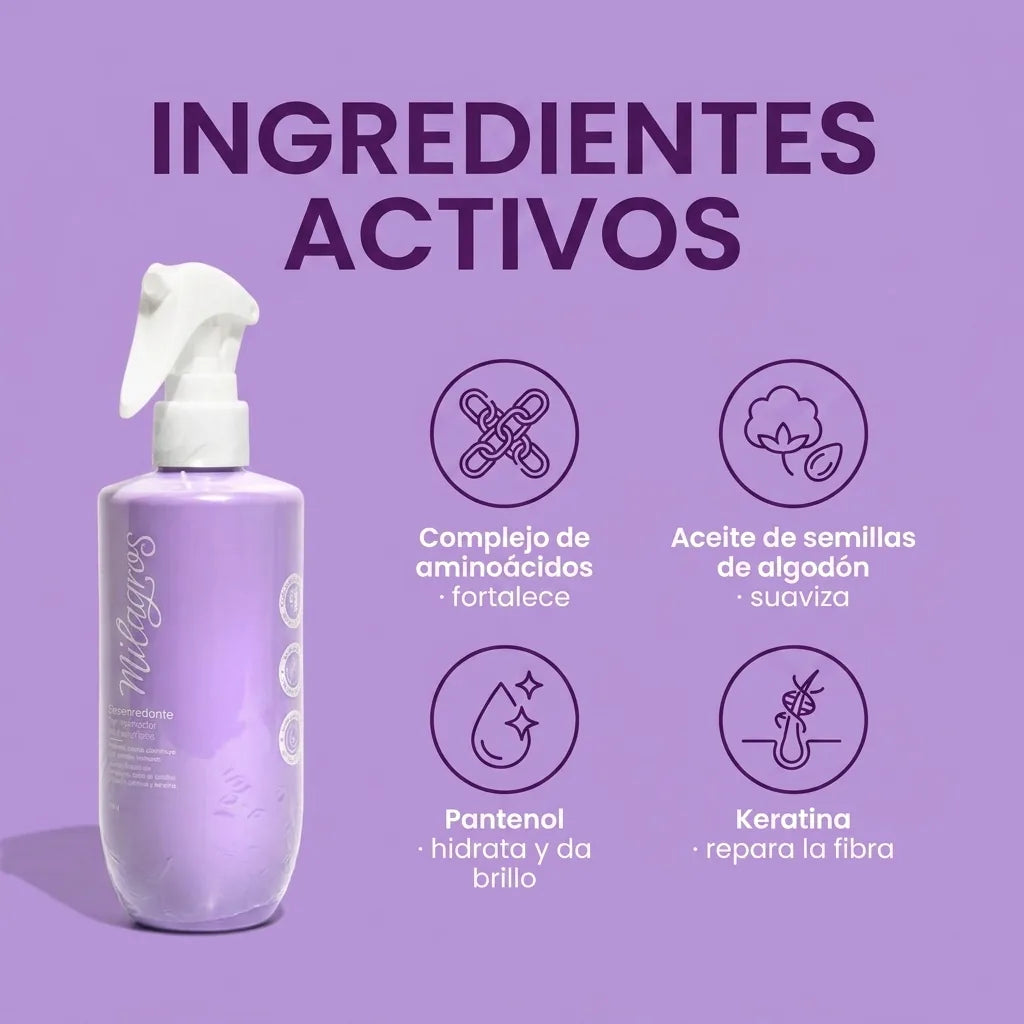 Termoprotector desenredante capilar Milagros x250g