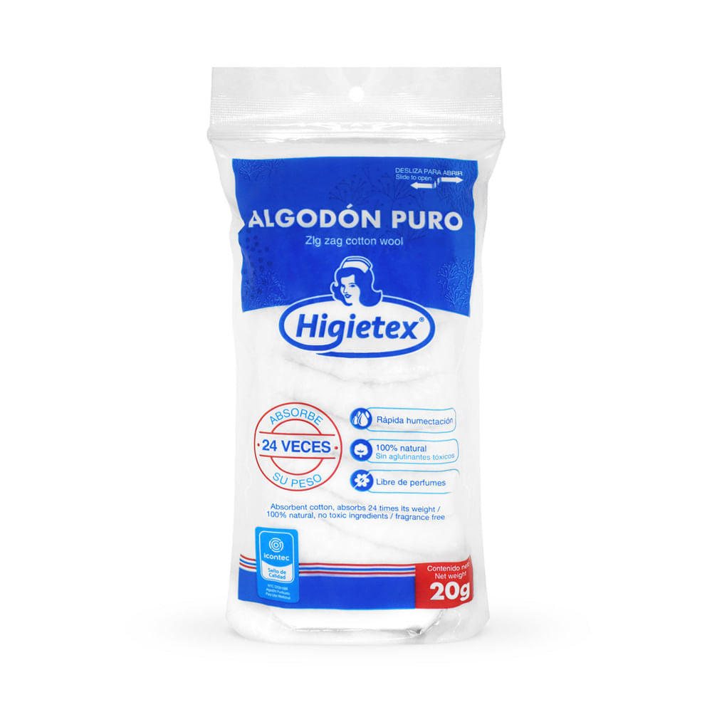 Algodón Puro Higietex