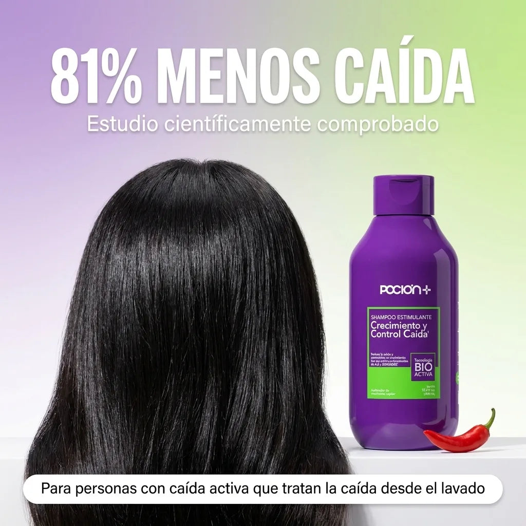 Shampoo Poción Pro crecimiento y control de caída x450ml