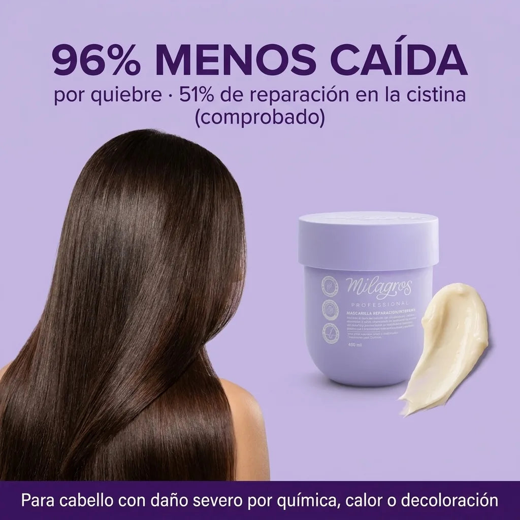 Mascarilla profesional de reparación intensiva Milagros x450ml