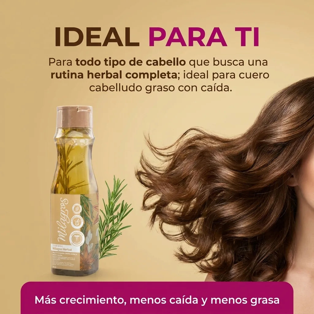 Shampoo Milagro Herbal Milagros x450ml