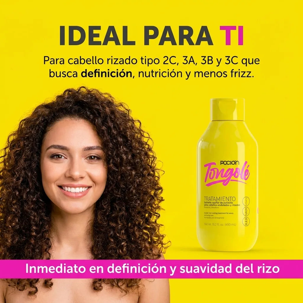 Acondicionador Poción Tongolé Rizos x440ml