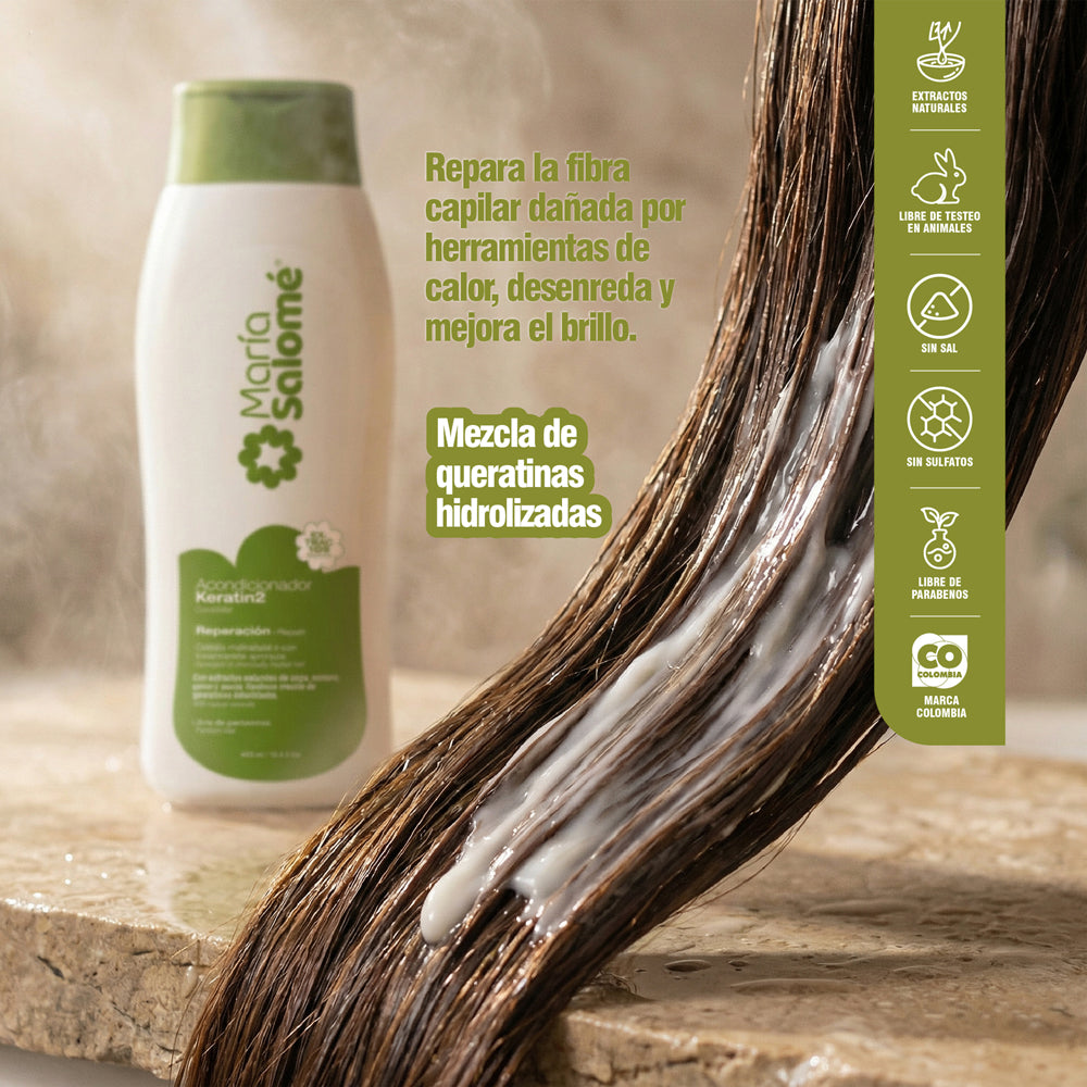Acondicionador María Salomé Keratin2 x400ml