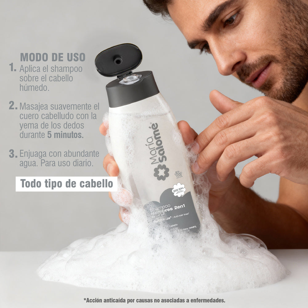 Shampoo María Salomé 2 en 1 x400ml