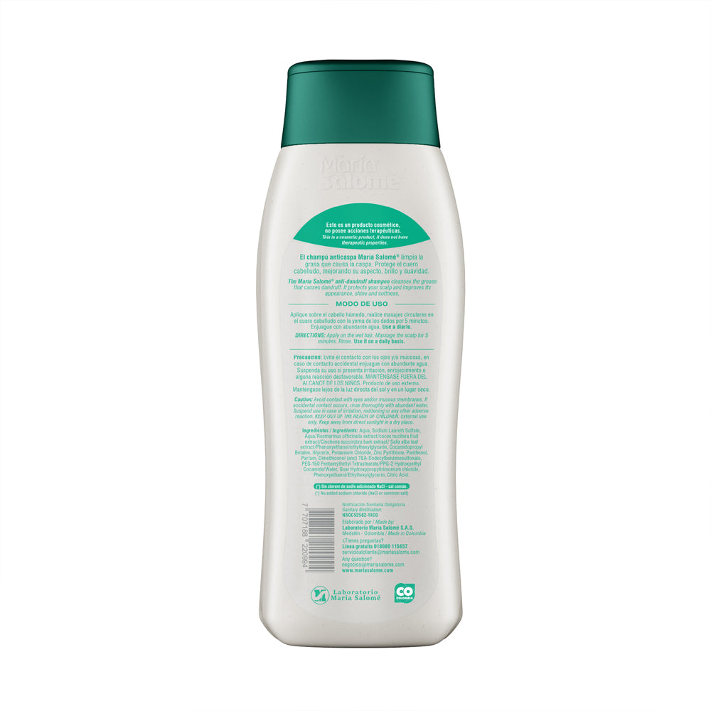 Shampoo María Salomé Acción Diaria x400ml