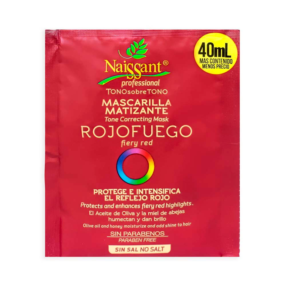 Mascarilla Capilar Matizante Naissant Rojo Fuego