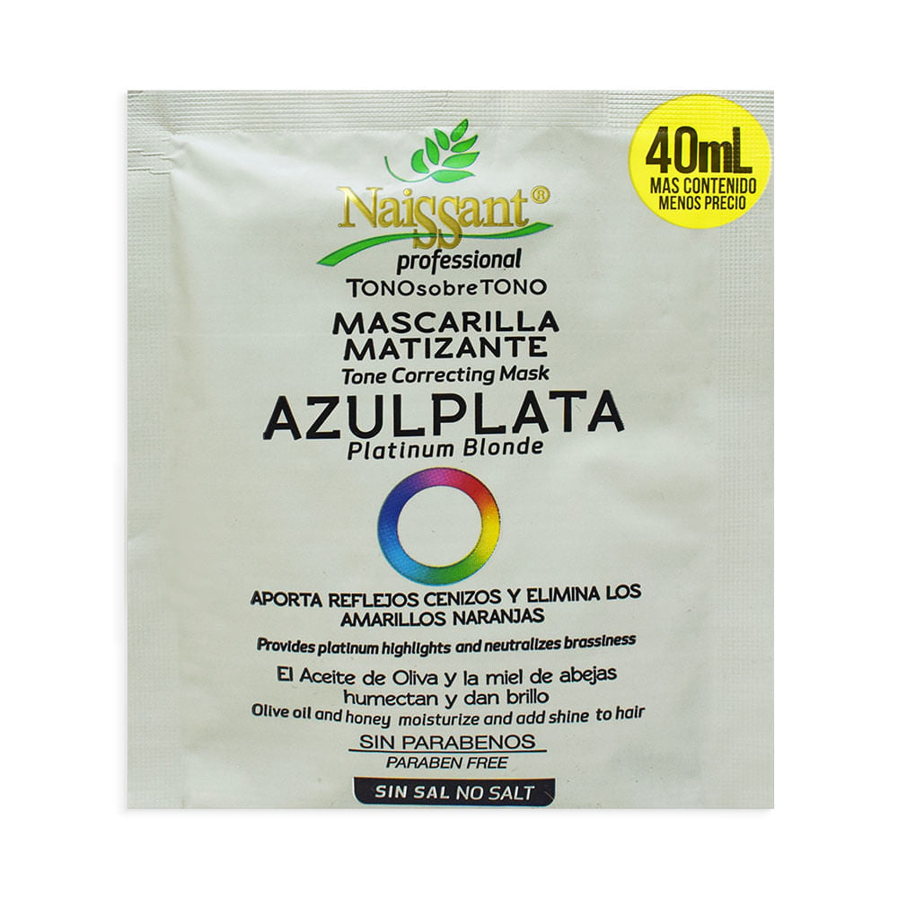 Mascarilla Capilar Matizante Naissant Azul Plata