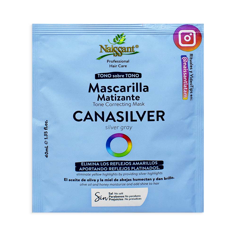 Mascarilla Capilar Matizante Naissant Cana Silver