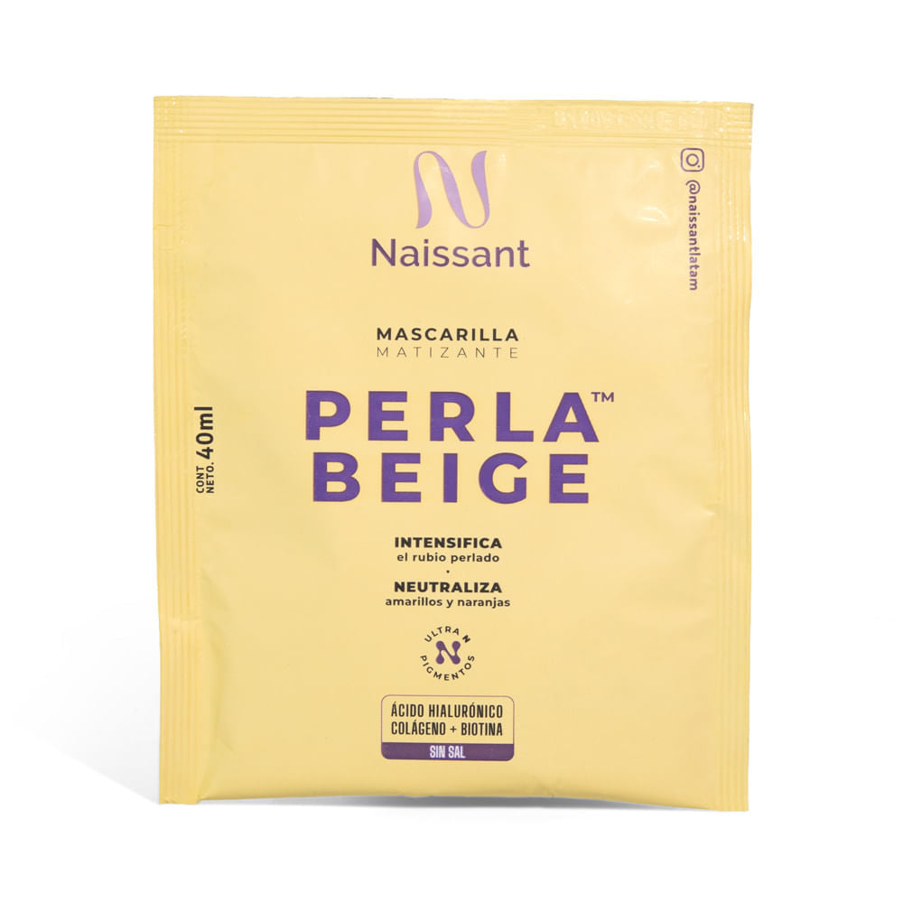 Mascarilla Capilar Matizante Naissant Perla Beige