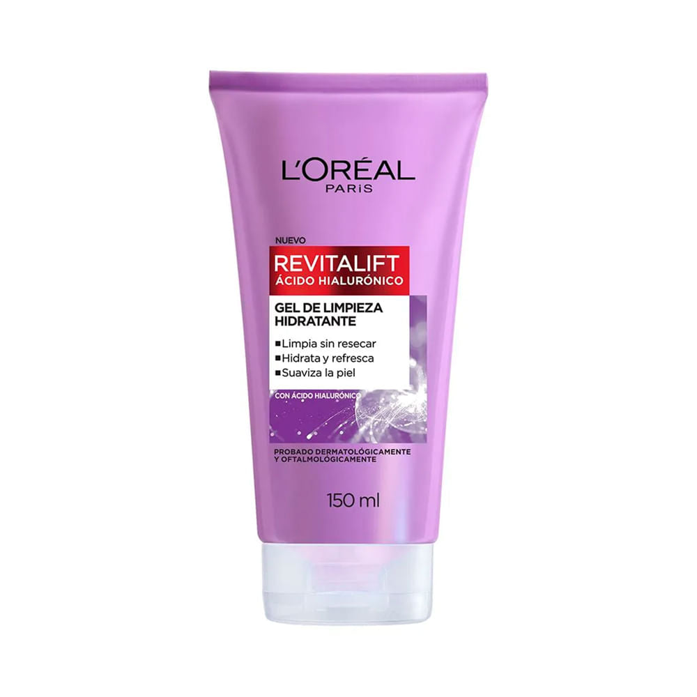 Gel Limpiador L'Oréal Ácido Hialurónico 150ml