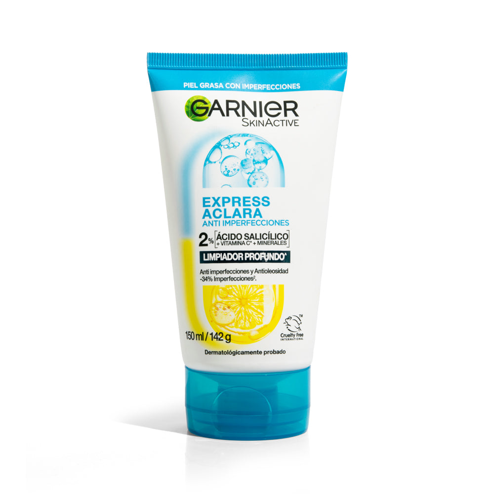 Limpiador Exfoliante Garnier Express Aclara Anti Imperfecciones 150ml