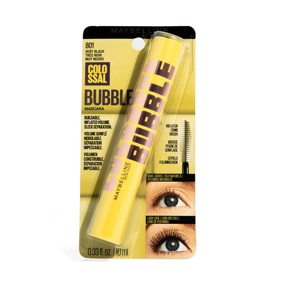 Pestañina Maybelline Colossal Bubble Wsh  Very Black 8.75ml