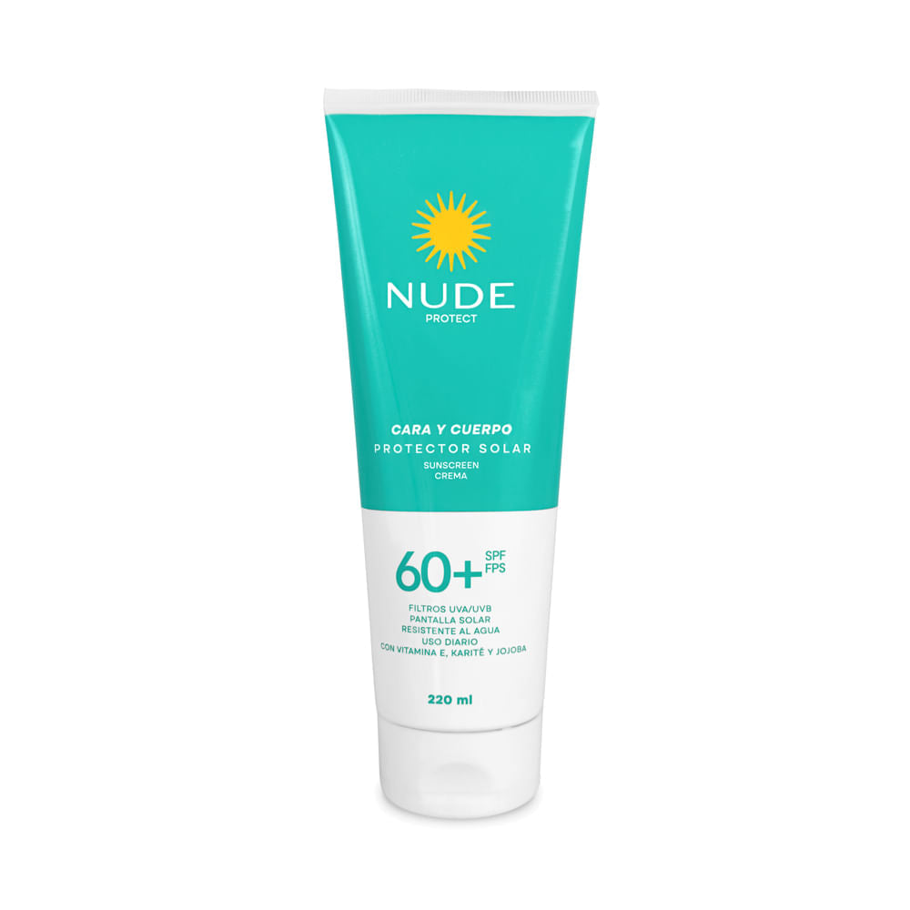 Protector Solar Nude 60+ SPF Cara y Cuerpo 220ml