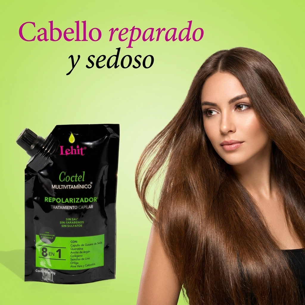 Repolarizador Capilar Lehit 8 en 1 Multivitamínico — Ideal para ti