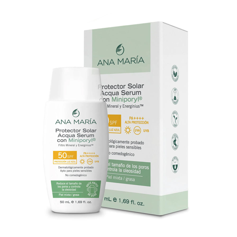 Protector solar Acqua Serum Miniporyl Sin Color Ana Maria 50 SPF 50ml