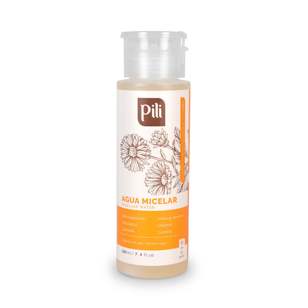 Agua Micelar Desmaquillante de Pili x220ml