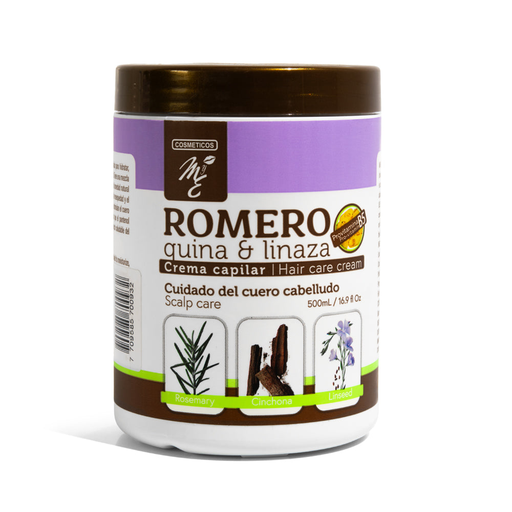 Crema Capilar MYE Romero, Quina y Linaza 500Ml