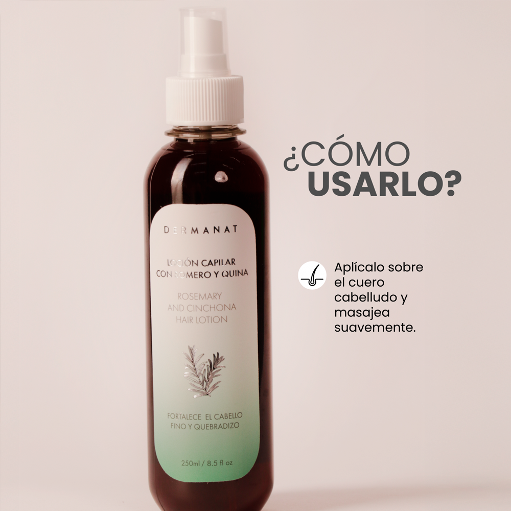Tónico Capilar Dermanat Romero y Quina x250ml