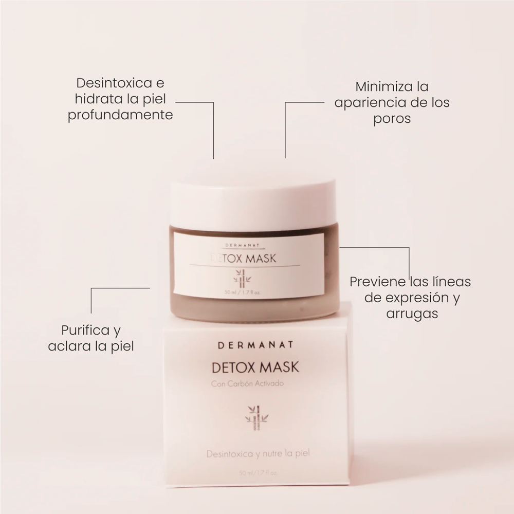 Mascarilla Détox Dermanat Carbón Activado x50g