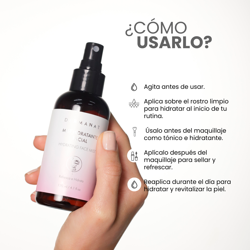 Mist Facial Hidratante Dermanat x120ml