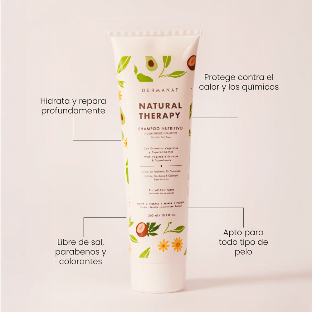 Shampoo Dermanat Natural Therapy x300ml