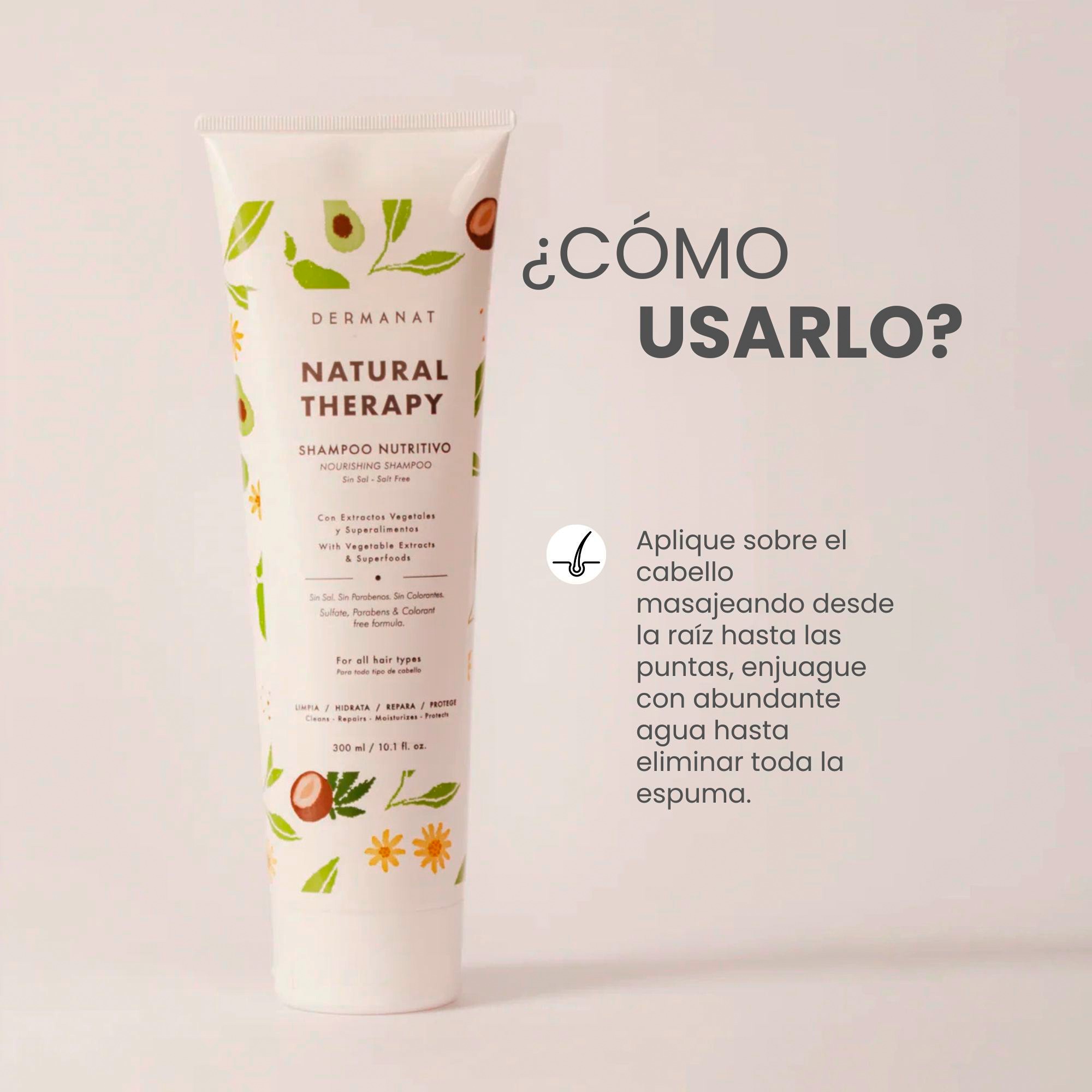 Shampoo Dermanat Natural Therapy x300ml