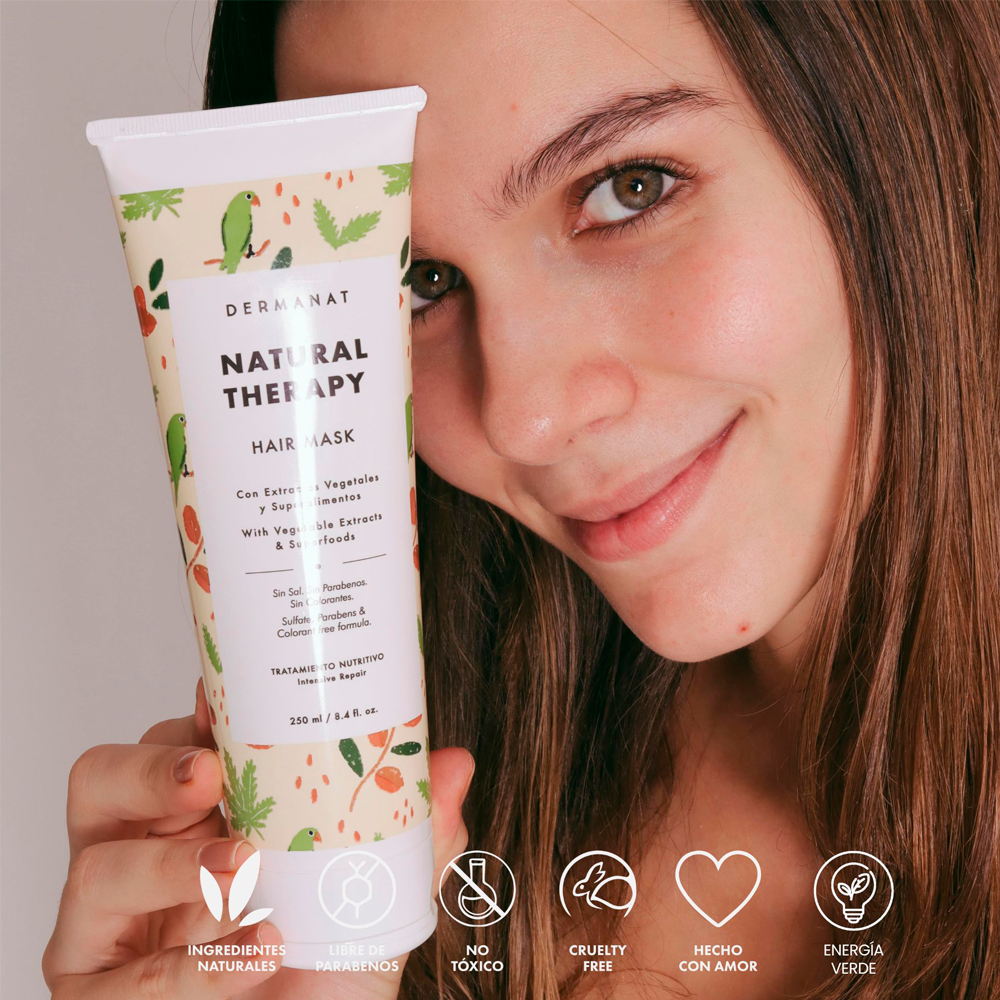 Mascarilla Capilar Dermanat Natural Therapy x250ml