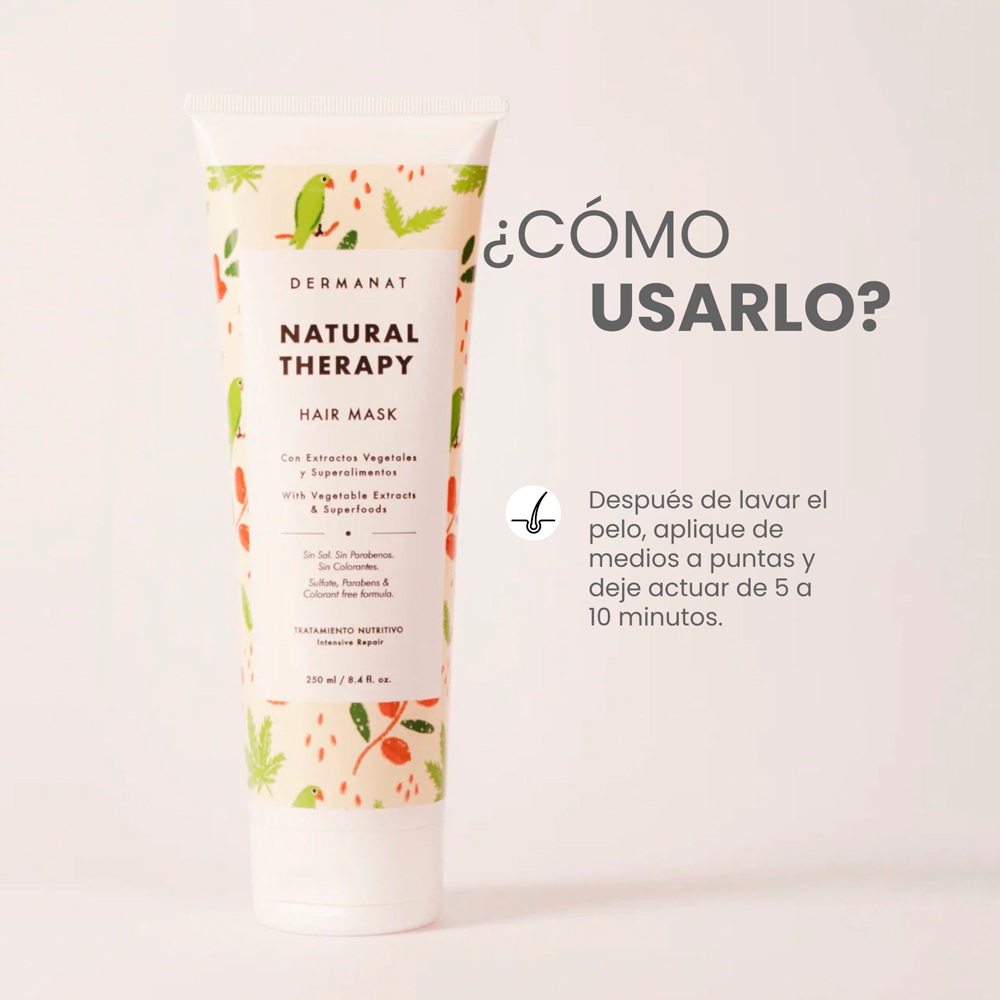 Mascarilla Capilar Dermanat Natural Therapy x250ml