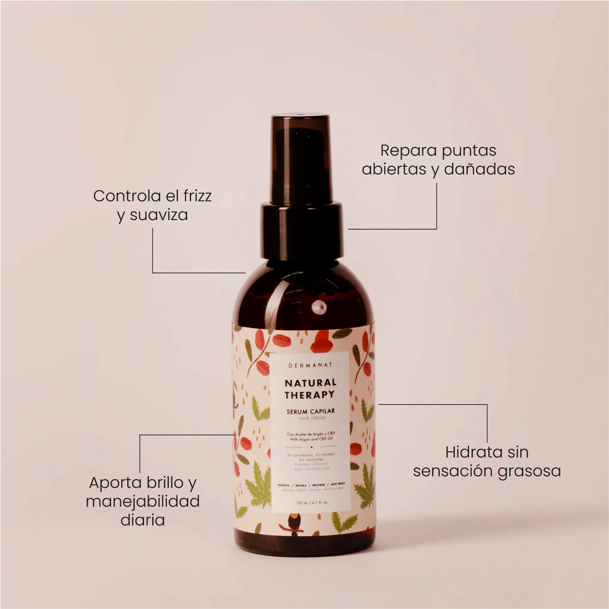 Serum Capilar Dermanat Natural Therapy x120ml