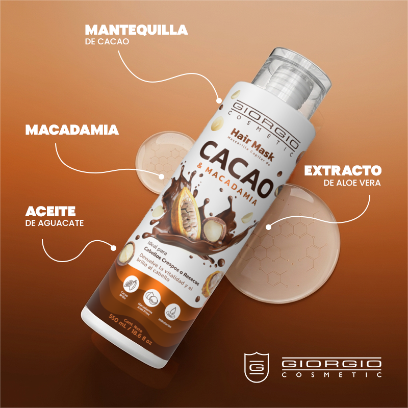 Mascarilla Capilar Giorgio Macadamia y Cacao