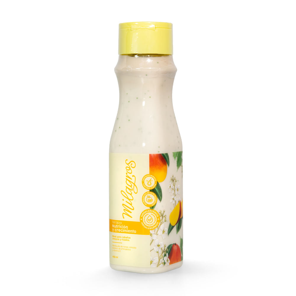 Tratamiento de nutrición y crecimiento para rizos Milagros x450ml