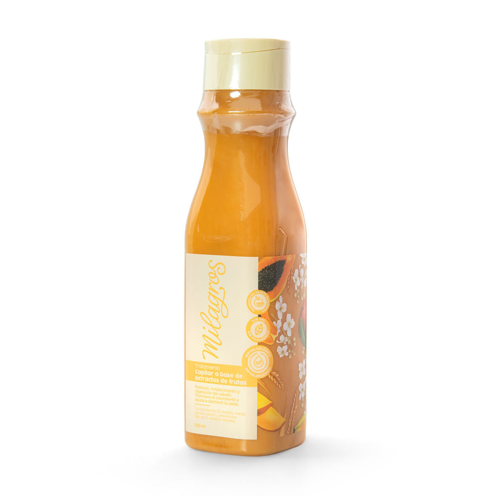 Tratamiento capilar de extractos de frutas Milagros x500ml