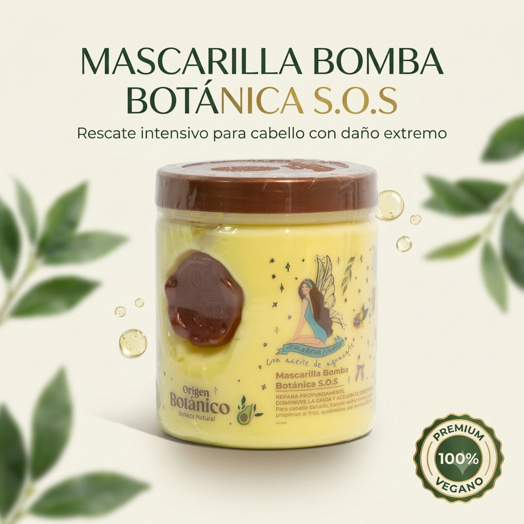 Mascarilla Bomba Botánica S.O.S Ritual Botánico para cabello dañado
