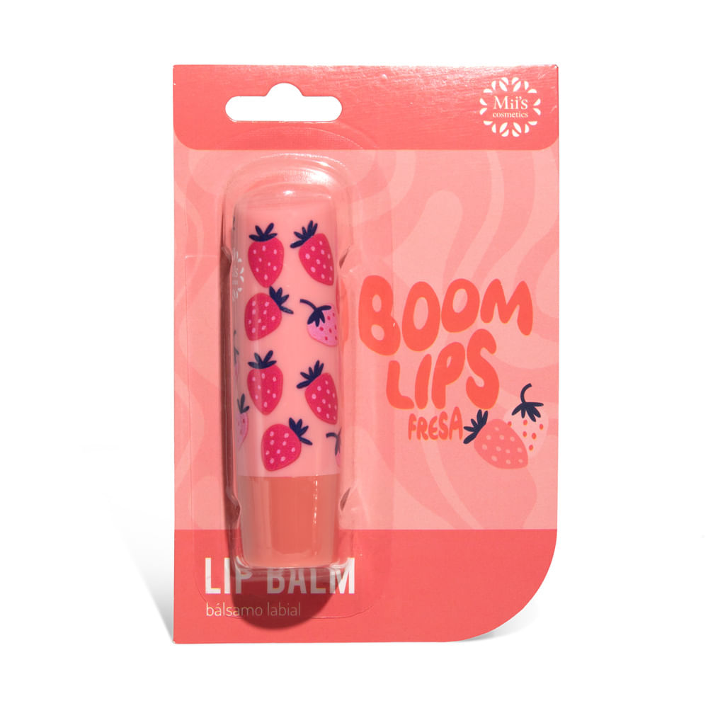 Hidratante Labial Boom Lips Miis Fresa LPBF01