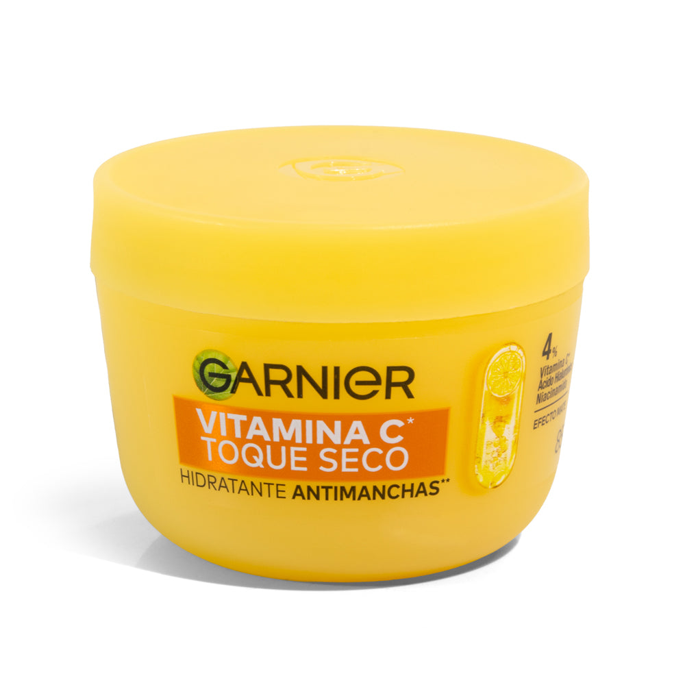 Crema Hidratante Anti Imperfecciones Toque Seco Garnier 85gr efecto:vitamina c antimanchas
