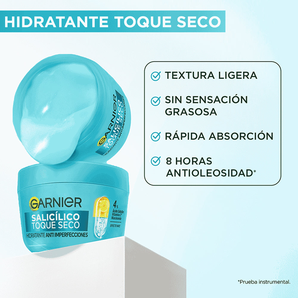 Crema Hidratante Anti Imperfecciones Toque Seco Garnier 85gr efecto: salicilico anti imperfecciones