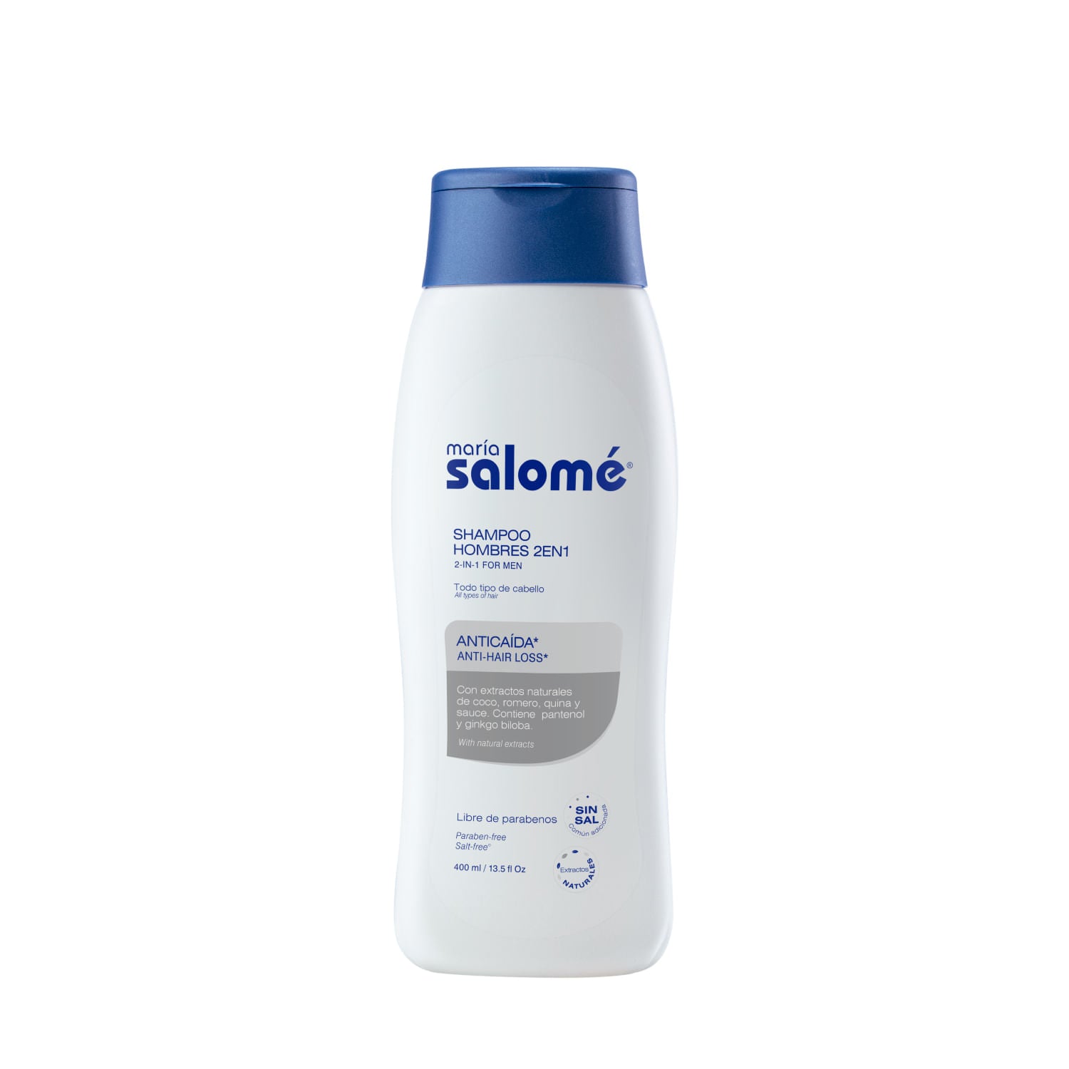 Shampoo María Salomé 2 en 1 x400ml