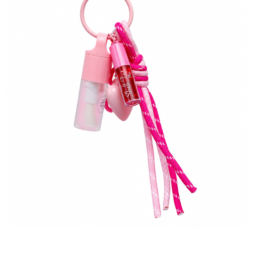 Llavero labial dúo Bloomshell Mimosa y mini Shell Tint