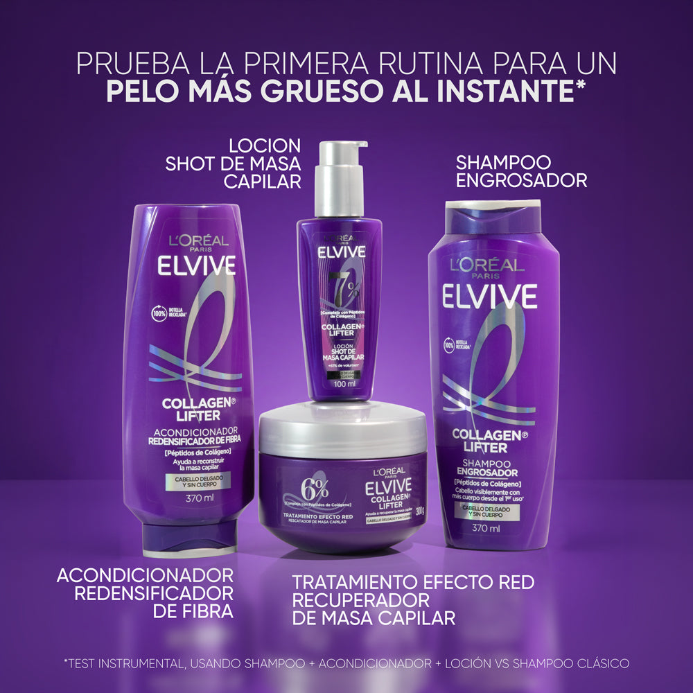 Shampoo Elvive Collagen Lifter Engrosador L'Oreal 370ml