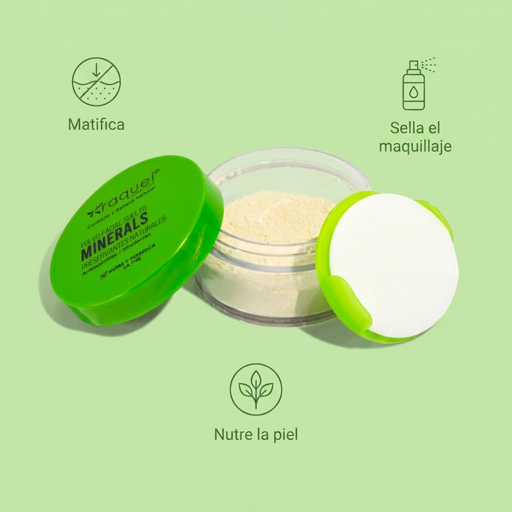 Polvo Suelto Minerals Raquel Avena y Trigo x20g — Beneficios