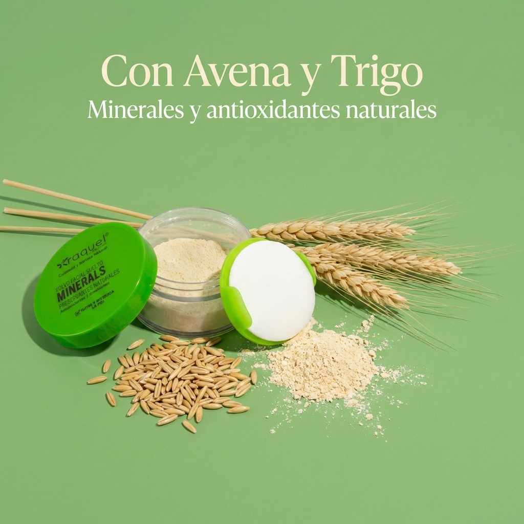 Polvo Suelto Minerals Raquel Avena y Trigo x20g — Ingredientes activos